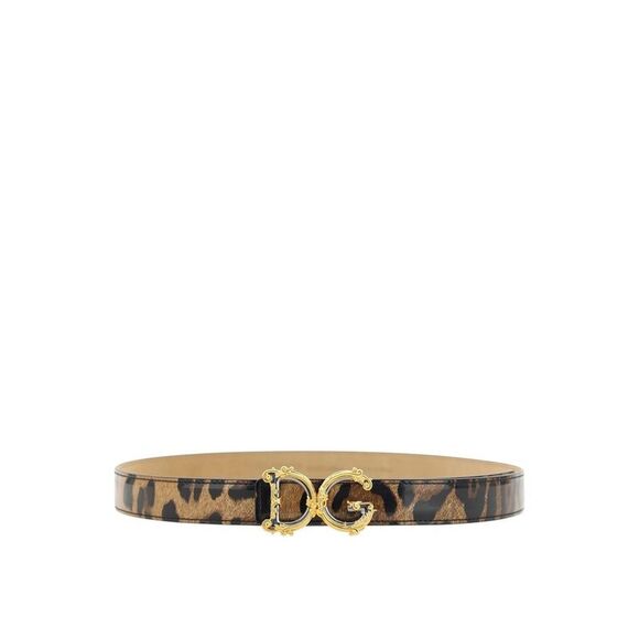 Dolce & Gabbana Brown Calfskin Regular Women's Belt